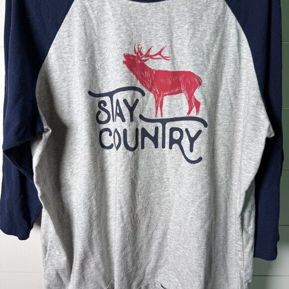 Stay Country T-shirt, 3/4 Sleeves, Universal sizes- Men's M, Women's XL - Picture 4 of 5